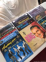 Photo showing 8 of the LP album covers including The Limeliters, Bing Crosby 'High Top', Anything Goes, Mantovani, Organ Stardust and The Best of Bing.