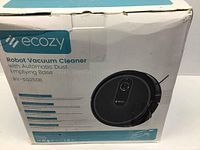 Closed Ecozy branded box with product image, model number RV-SG250B and key features printed on the side.