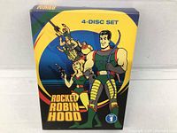 Box set featuring Rocket Robin Hood characters and title, labeled 4-disc set.