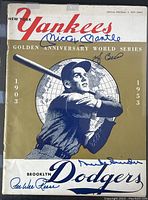 Front cover showing full program and all four signatures