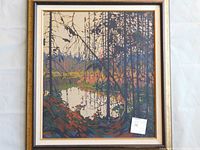 Front view of framed silkscreen showing full artwork