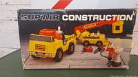 Front view of Sup'Air Construction toy set box showing contents and branding.