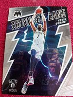 Front view of the Kevin Durant Mosaic Thunder Lane basketball card showing player action image and background design.