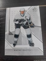 Front of 2006/2007 SP Authentic Wayne Gretzky hockey card in Los Angeles Kings uniform.