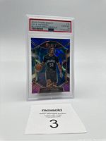 2020 Panini Select Cole Anthony Cracked Ice Rookie Card graded PSA 10