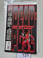 Front cover of Deadpool #1 comic book showing character and title clearly.