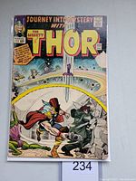 Front cover of Journey Into Mystery with Thor #111 comic book showing Thor in action, dated December 1964, with signs of wear on edges and creases.