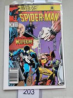 Front cover of Web of Spider-Man #29 comic showing main characters and Marvel branding.