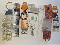 Photo showing a collection of costume jewellery including bracelets, necklaces, earrings, and brooches with price tags mostly from $10 to $70.