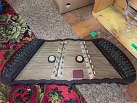 Full view of instrument on carpet