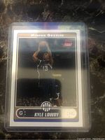 Front of rookie card showing Kyle Lowry shooting for Memphis Grizzlies, card number 226