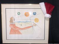 Front view of framed print