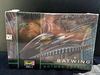 Front view of sealed Batwing model kit box showing artwork, branding, and skill level.