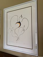 Full frontal view of framed print showing entire artwork and frame.