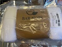 12-pack of Softolle bar mops kitchen towels wrapped in plastic with label indicating size, material, and features.