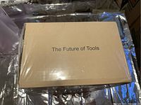 Box showing slogan 'The Future of Tools'