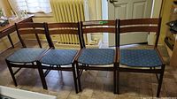 All four chairs side by side, front view