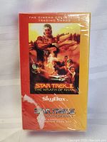 Front view of the sealed box showing Star Trek 2 The Wrath of Khan artwork and SkyBox branding.