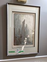 Front view of the framed Ian Kochberg print showing the artwork and frame details.