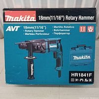 Original retail box showing Makita logo, model designation and features