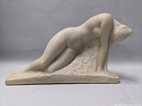 Side view of the 'The Awakening' nude figure sculpture by Vincent Glinsky showing figure on hands and knees