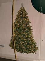 Image of the original box showing a printed image of the Christmas tree.