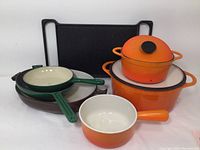 All seven pieces arranged on white background