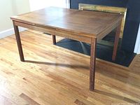 Table closed view showing overall form and finish