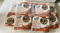 Image showing 10 sealed packages of Polar Bear weatherproofing foam insulation tape, front view of packs with branding and product details visible.