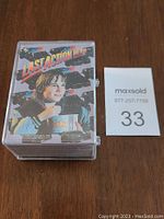 Complete set of Last Action Hero cards in plastic case with cover art showing main character.