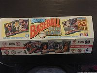 Original Donruss 1991 Baseball Puzzle & Cards box with colorful graphics and brand logos