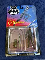 Front of unopened Carded Catwoman action figure with accessories from Kenner Batman Returns series