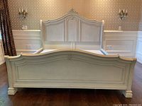 Front view showing full headboard and footboard
