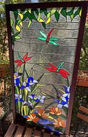 Full front view of panel showing design, colors and frame