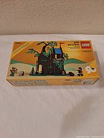Front view of factory sealed LEGO Forest Hideout box showing set number, piece count, and anniversary logo.