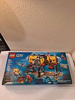 Front view of factory sealed LEGO City Ocean Exploration Base set #60265 box showing set, piece count, age recommendation and ocean exploration features.