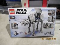 Box art for LEGO Star Wars set #75288 AT-AT, shows packaging