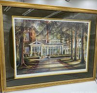 Full front view of framed print showing overall appearance