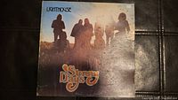 Cover of Sunny Days vinyl album with silhouetted band members and logo