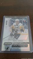 Front view of Mario Lemieux short print hockey card numbered 88/999 showing player image and card details.
