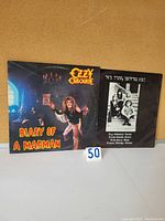 Vinyl album cover art for Ozzy Osbourne's Diary of a Madman.
