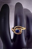 Front view of ring on black display