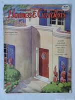 Color illustrated cover of the August-September 1935 issue of Canadian Homes & Gardens magazine.