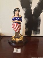 Front view of the Royal Doulton Benmore figurine showing full body and detailed dress design.