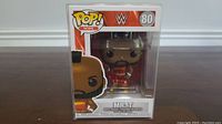 Front view of WWE Mr. T Funko Pop #80 in clear window box showing figure and branding