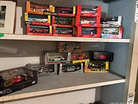 Six Solido boxed model cars stacked two rows of three