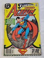 Front cover of Action Comics #643 showing Superman in flight with surrounding cityscape and the DC Comics logo.