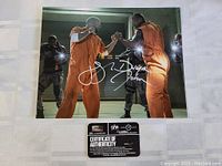 Signed 8x10 photo showing both actors and Certificate of Authenticity included in the lot.