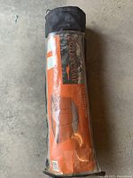 Image of the packed Eagle's Camp netting tent in black carrying bag with visible label.