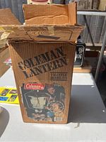 Box for Coleman Lantern Model 275 showing branding and model details.